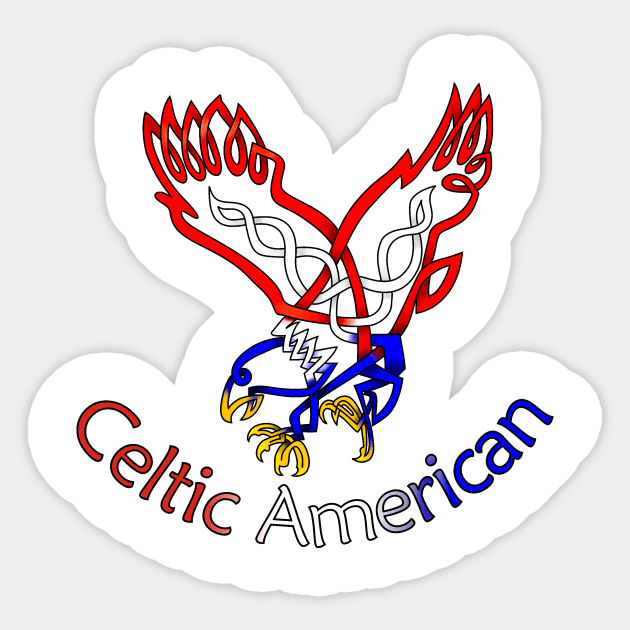 Celtic American Sticker by KnotYourWorld4